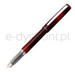 Platinum Pióro wieczne Prefounte Crimson Red, F, w plastikowym opakowaniu, na blistrze, bordowe - 3