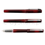Platinum Pióro wieczne Prefounte Crimson Red, F, w plastikowym opakowaniu, na blistrze, bordowe - 6