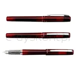 Pióro wieczne Platinum Prefounte Crimson Red, F, w plastikowym opakowaniu, na blistrze, bordowe - 6