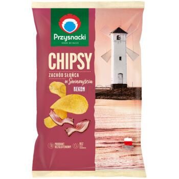 Przysnacki Chipsy Zachód Słońca w Świnoujściu Bekon 130 g