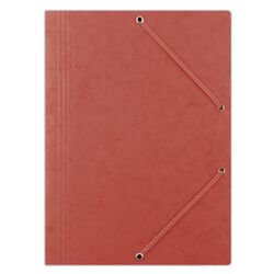 Donau Teczka z gumką preszpan, A4, 390gsm, 3-skrz., czerwona