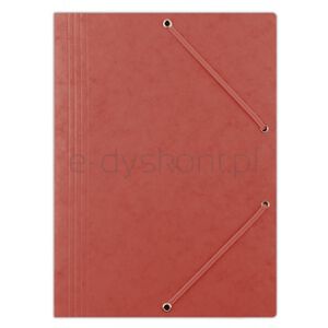 Donau Teczka z gumką preszpan, A4, 390gsm, 3-skrz., czerwona