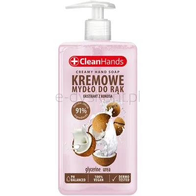 Clean Hands Kremowe Mydło W Płynie Kokosowe, 300 Ml