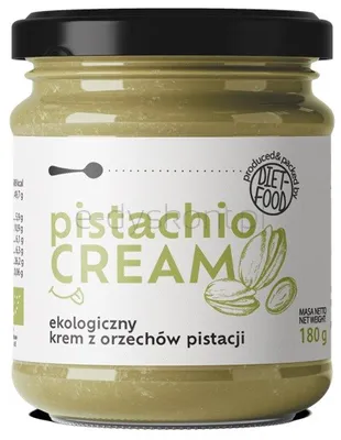 Krem Z Orzechów Pistacji 100%  Bio 180 G
