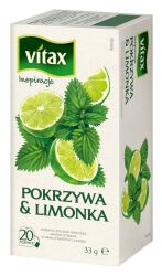 Vitax Herbata Inspiracje Pokrzywa Limonka 20s