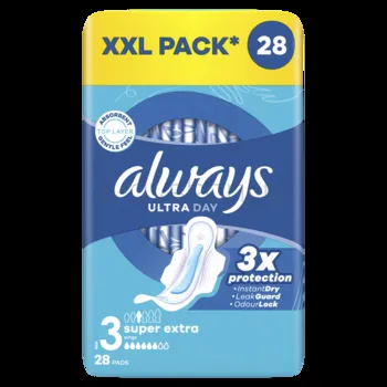 Always Podpaski Ultra Super Extra Ze Skrzydełkami 28 Szt.
