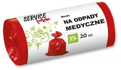 Stella Worki na odpady medyczne LDPE, 35 l, 20 szt.