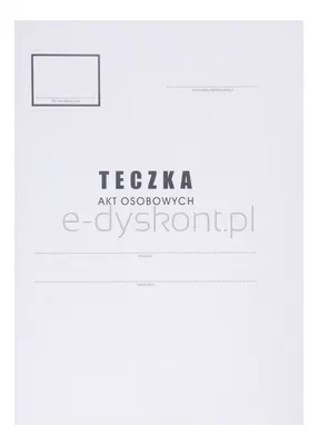 Office Products Teczka Do Akt Osobowych Karton, A4, 300 Gsm, Biała