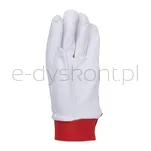 Rękawice Robocze Donau Safety, Skóra Kozia Po Stronie Dłoni, Rzep, Rozm. 8/M, Biało-Czerwone - 3