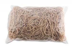 Office Products Gumki recepturki średnica 60mm, 1,5x1,5mm, 60% kauczuku, 1000g, zgrzewka, naturalne