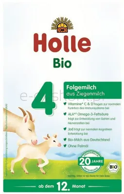 Holle Mleko kozie 4 następne Dla niemowląt od 12 miesiąca życia BIO 400 g