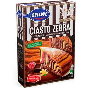 Ciasto Zebra Czekoladowo-Malinowe Gellwe 483 G Foodcare
