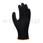 Donau Rękawice Safety Pu Black, Kat. Ii, Rozm. 7, Czarne - 2