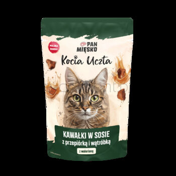 Pan Mięsko Kocia Uczta Kawałki W Sosie Z Przepiórką I Wątróbką 85G