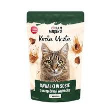 Pan Mięsko Kocia Uczta Kawałki W Sosie Z Przepiórką I Wątróbką 85G