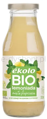 Lemoniada Z Miętą Pieprzową Bez Dodatku Cukru Bio 200 Ml