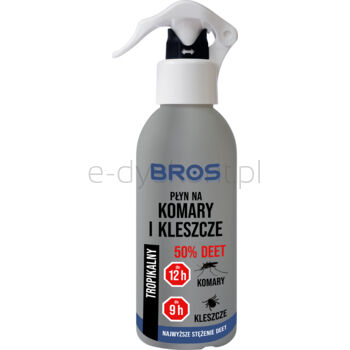 BROS - płyn na komary i kleszcze 50% DEET 130ml