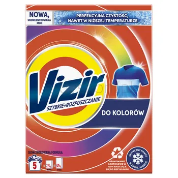 Vizir Proszek Do Prania Szybkie Rozpuszczanie Alpejska Świeżość  5 Prań 275 G