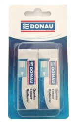 Donau Gumka Uniwersalna 62X21X11Mm, Blister - 2Szt., Biała