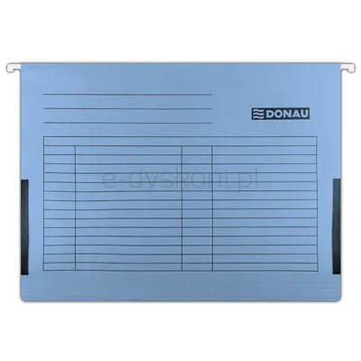 Donau Teczka Zawieszkowa Z Boczkami, A4, 230Gsm, Niebieska 