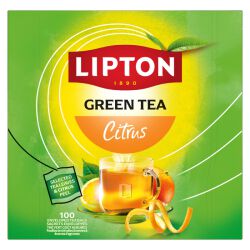 Lipton Herbata Classic Green Tea Citrus 100 kopert x1,3g