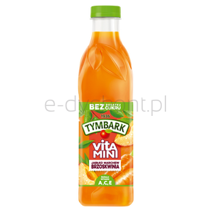 Tymbark Vitamini 100% Sok Jabłko Marchew Brzoskwinia 1 L