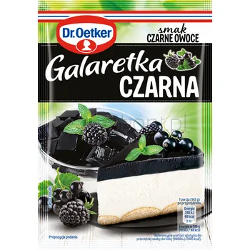 Dr.Oetker Galaretka Czarna Smak Czarne Owoce 70 G