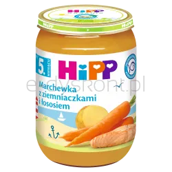 Hipp Marchewka Z Ziemniaczkami I ŁoSosiem, Po 5. M-Cu, 190 G