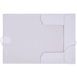 Teczka wiązana OFFICE PRODUCTS Budget Pro, karton, biała wewn., A4, 250gsm, 3-skrz., biała