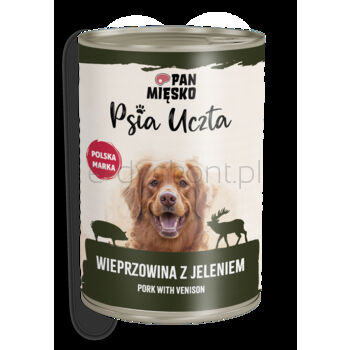 Pan Mięsko Psia Uczta Wieprzowina Z Jeleniem 400 G