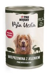 Pan Mięsko Psia Uczta Wieprzowina Z Jeleniem 400 G