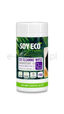 Ściereczki Do Czyszczenia Ekranów Soyeco, Eco, Wilgotne, 100 Szt.