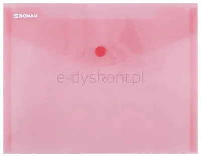 Donau Teczka kopertowa zatrzask, PP, C5, 180mikr., czerwona 