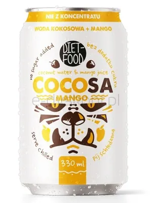 Woda kokosowa z Sokiem z mango NFC 330 ml