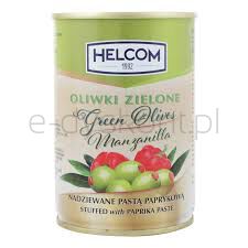 Helcom Oliwki zielone nadziewane papryką 300ml 