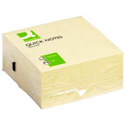 Q-Connect Kostka samoprzylepna 76x76mm, 400 kart., żółty