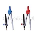 Cyrkiel metalowy KEYROAD Vivi, w etui, display, mix kolorów - 2