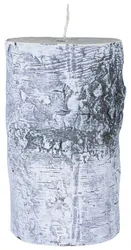Świeca słupek DONAU HOME Brzoza, 70x120mm, biały