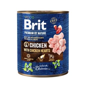 Brit Premium by Nature, kurczak z sercami, 800 g