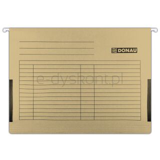 Donau Teczka zawieszkowa z boczkami, A4, 230gsm, brązowa [BIURO]