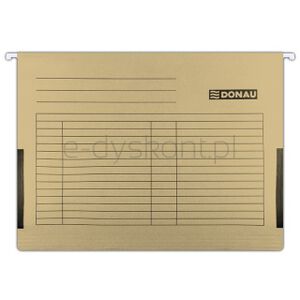 Donau Teczka zawieszkowa z boczkami, A4, 230gsm, brązowa