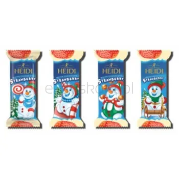Heidi Snowman white chocolate & strawberry filling, 45g