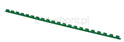 Office Products Grzbiety Do Bindowania  A4 6mm (25 kartek), 100 szt.,zielone