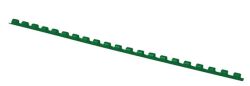 Office Products Grzbiety Do Bindowania  A4 6mm (25 kartek), 100 szt.,zielone