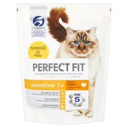 Perfect Fit Sensitive 1+ Bogaty W Indyka 750G