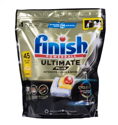 Finish Tabletki do zmywarki Ultimate Plus, 45 szt., lemon