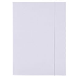Office Products Teczka Z Gumką Budget Pro, Karton, Biała Wewn., A4, 250Gsm, 3-Skrz., Biała