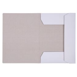 Teczka z gumką OFFICE PRODUCTS Premium, karton, A4, 350gsm, 3-skrz., biała