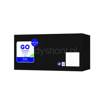 Duni serwetki 2W 24x24 cm czarne - 300 szt.