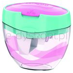 Keyroad Temperówka plastikowa, pastel, potrójna, z pojemnikiem, blister, mix kolorów - 2